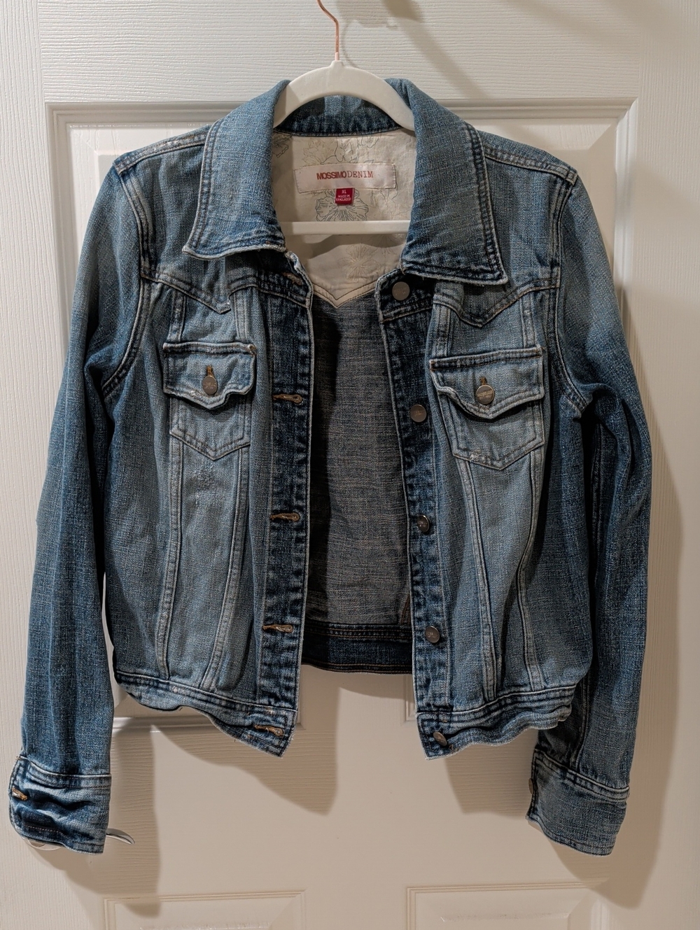 Mossimo Supply Co. Medium Blue Denim Trucker Jacket